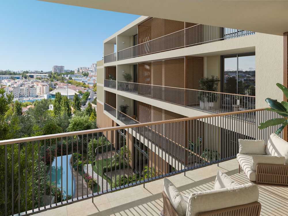 3 bedroom flat with balcony in new development in Carnaxide 4213300048