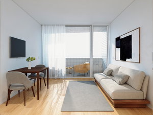 1 bedroom flat with patio in a new development in the centre of Porto 2342888765