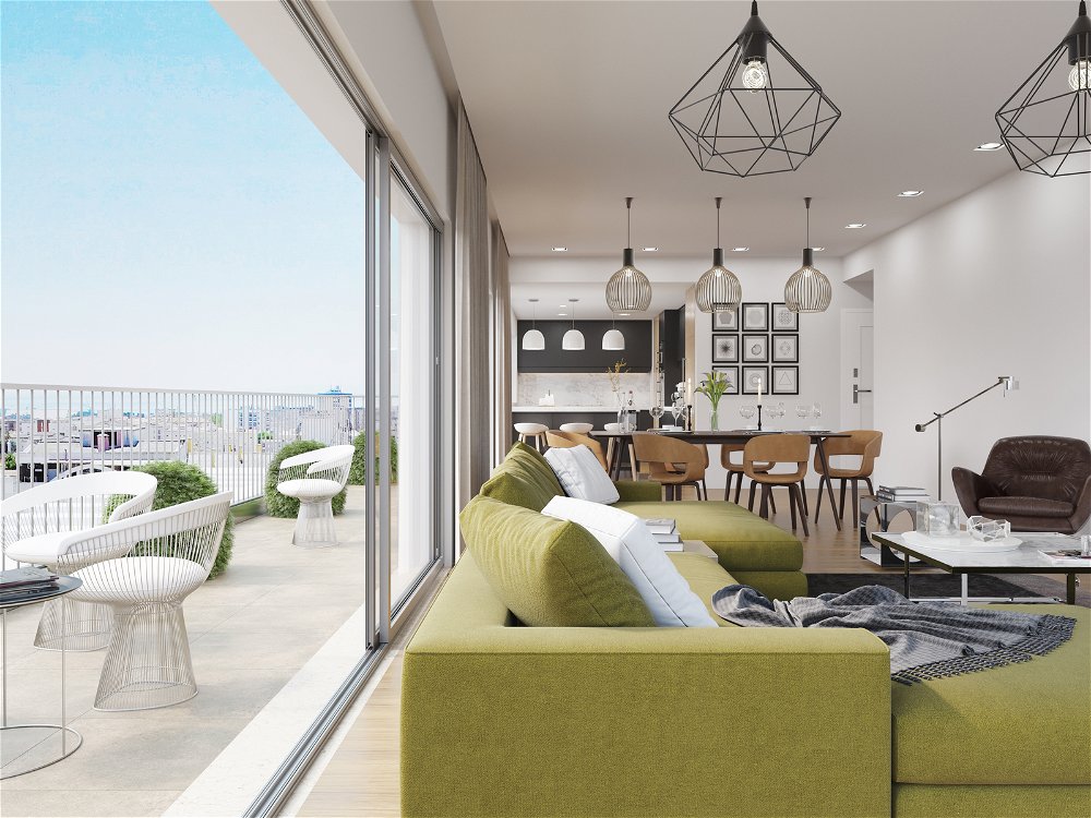 3 bedroom flat with balcony in a new development in Setúbal 3669624368