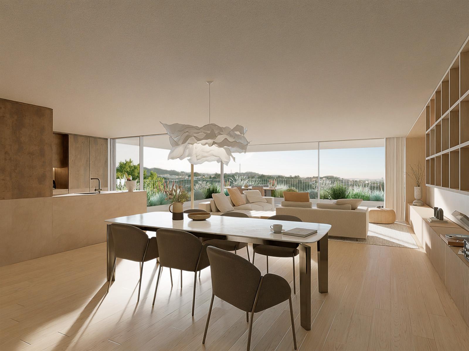 2 bedroom apartment with pool and panoramic views over the Douro River