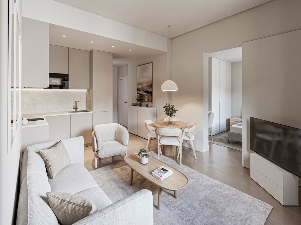2 bedroom flat with balcony in new development in Graça 4103160838