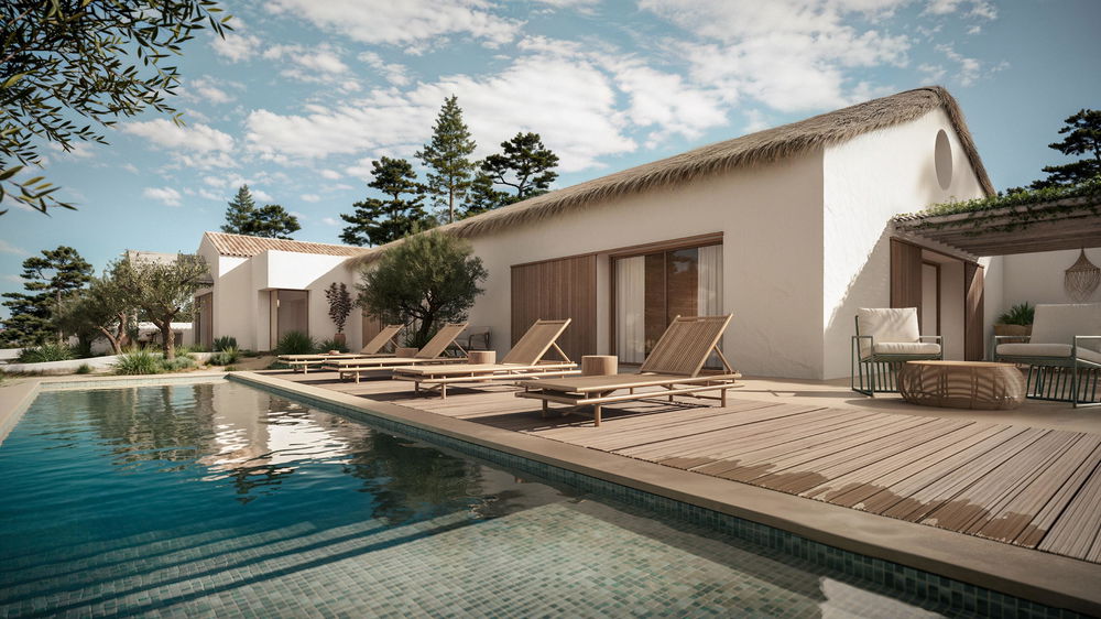 4 bedroom villa under construction, in Praia do Pego on a plot of 897m2. 3135239950