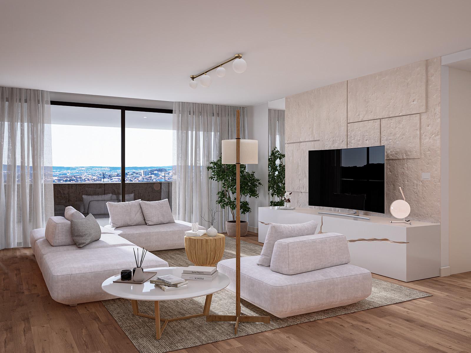 4 bedroom duplex flat with balcony on the slopes of the Douro