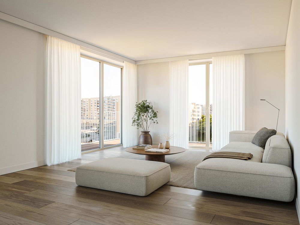 1 bedroom flat with balcony in the new development in Campo Grande 3775707910