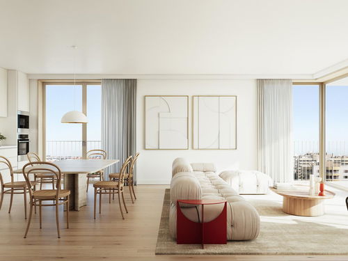 2 bedroom flat with balcony in new development in Campo Grande 1285441182