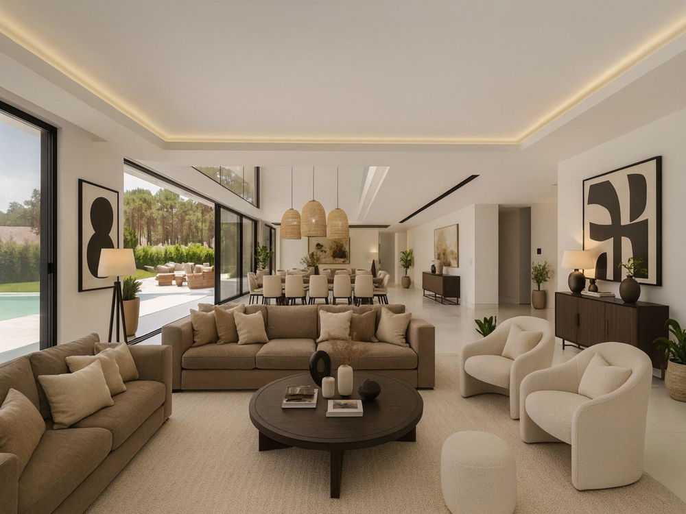 6 bedroom villa for sale, in Herdade da Aroeira, with swimming pool and garden 1728334987