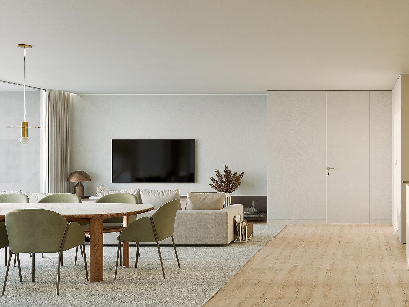 2 bedroom flat with balcony in a gated community in Gondomar