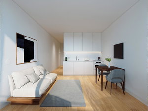 1 bedroom flat and parking space in a new development in the centre of Porto 843570081