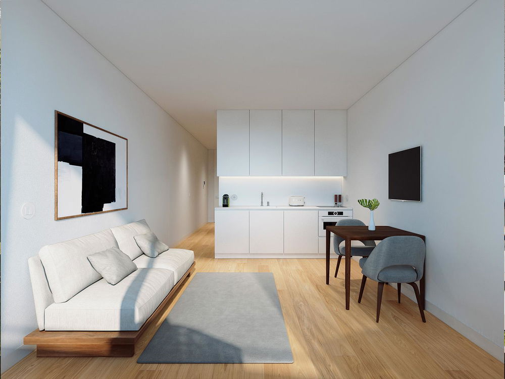 Studio flat with parking space in a new development in the centre of Porto 4245958045