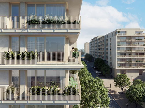 2 bedroom flat with balcony in new development in Campo Grande 2373179590