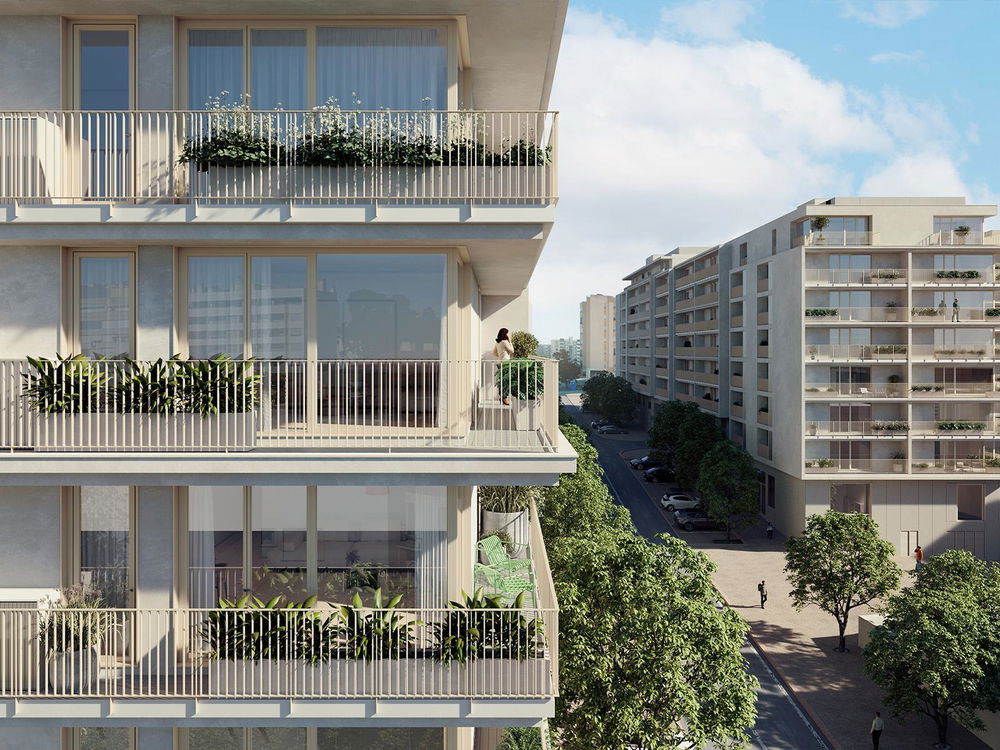 2 bedroom flat with balcony in new development in Campo Grande 2704494364