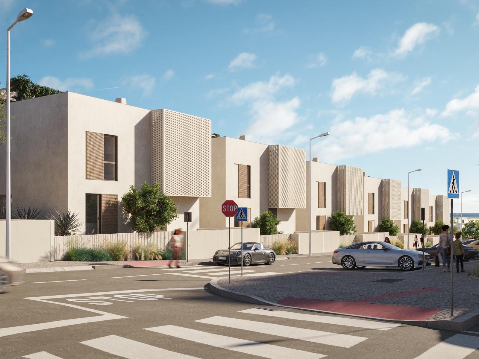 3 bedroom villa with private pool in a new development in Olhão