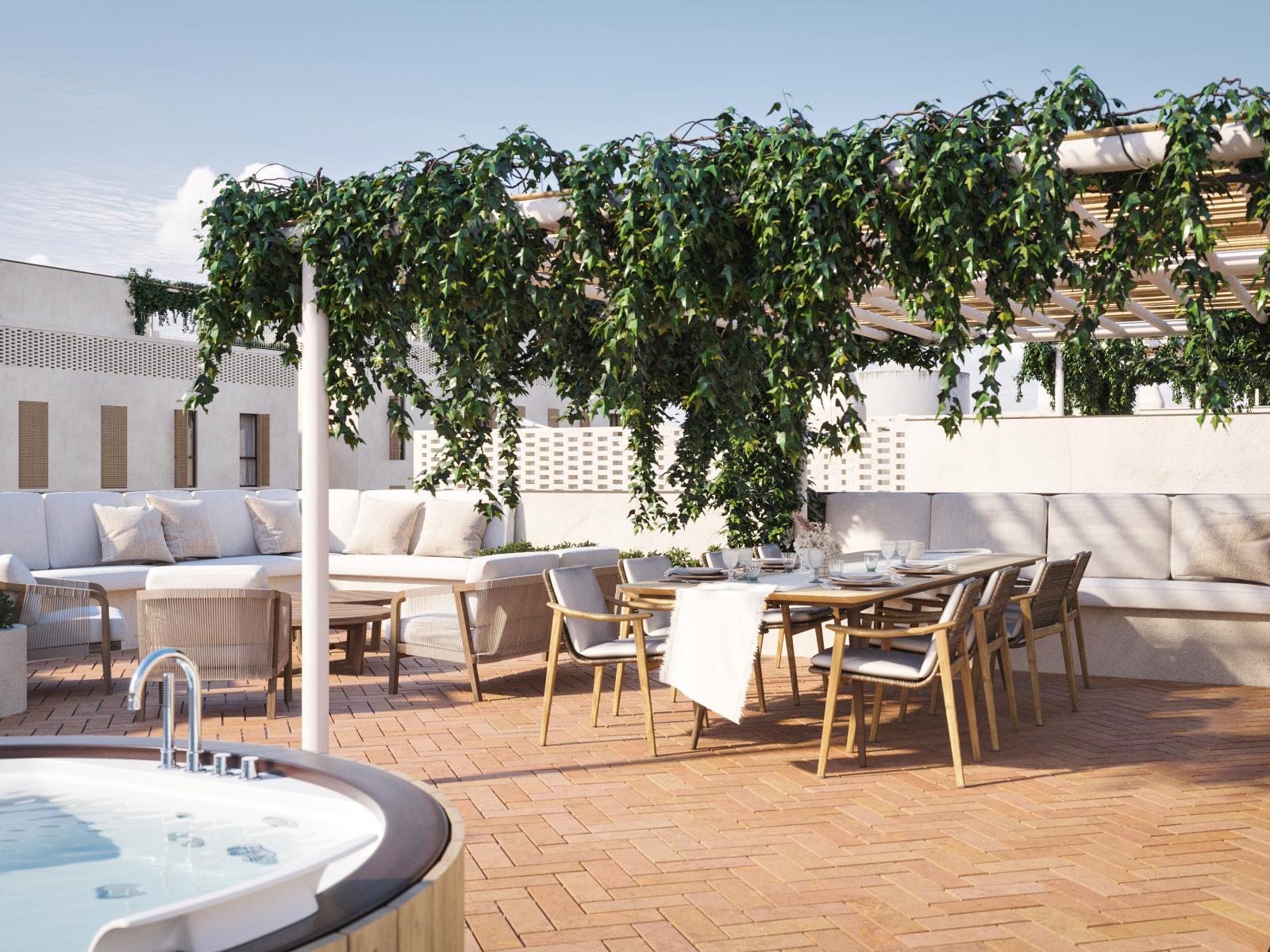 3 bedroom flat with balcony and terrace in a new development in Olhão