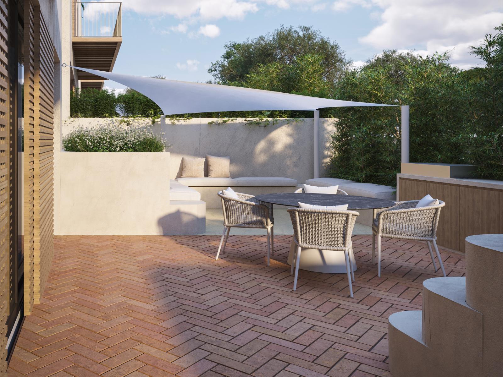 2 bedroom flat with balcony and terrace in a new development in Olhão