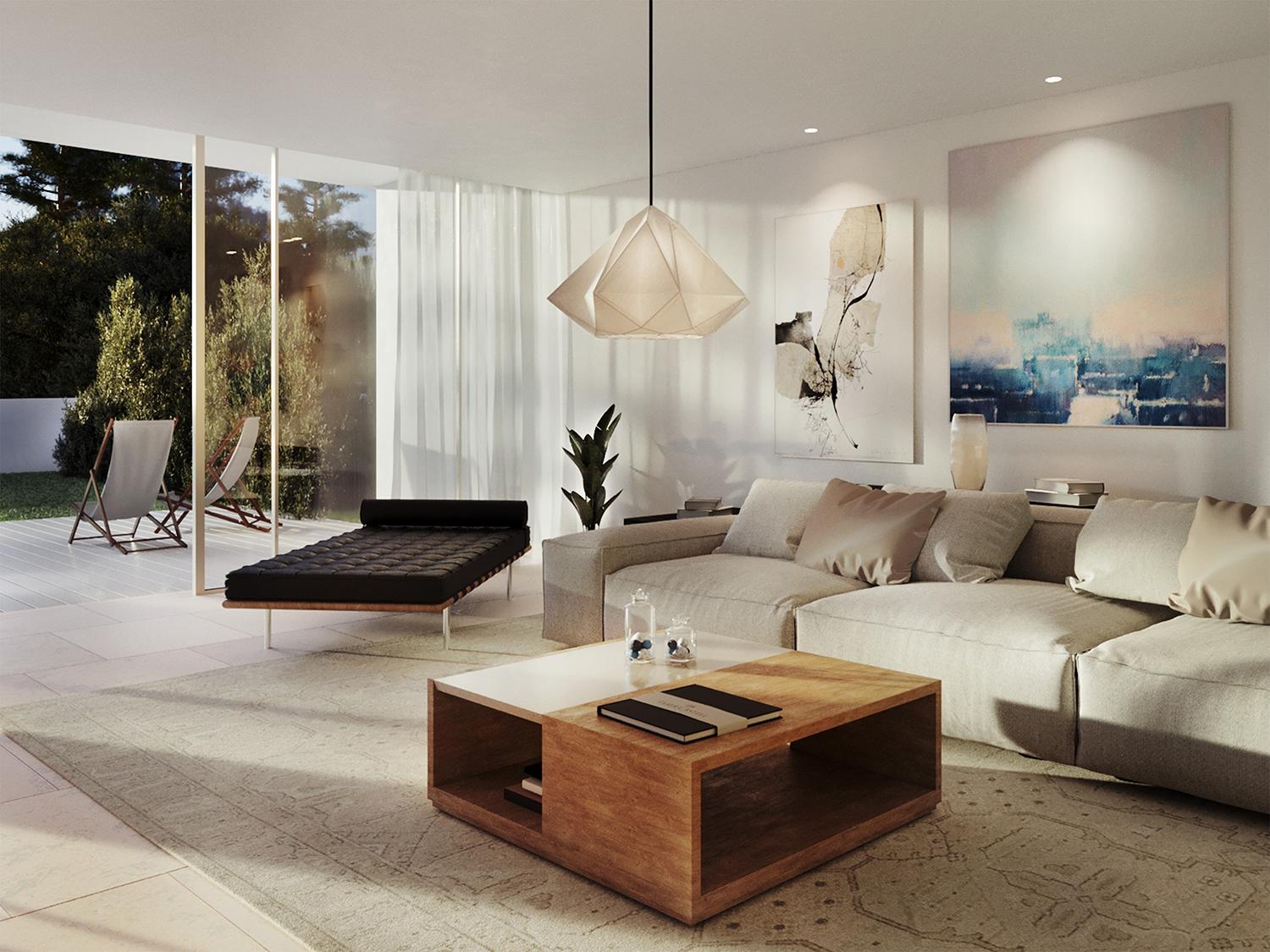 3 bedroom penthouse flat with pool and terrace next to Carcavelos beach