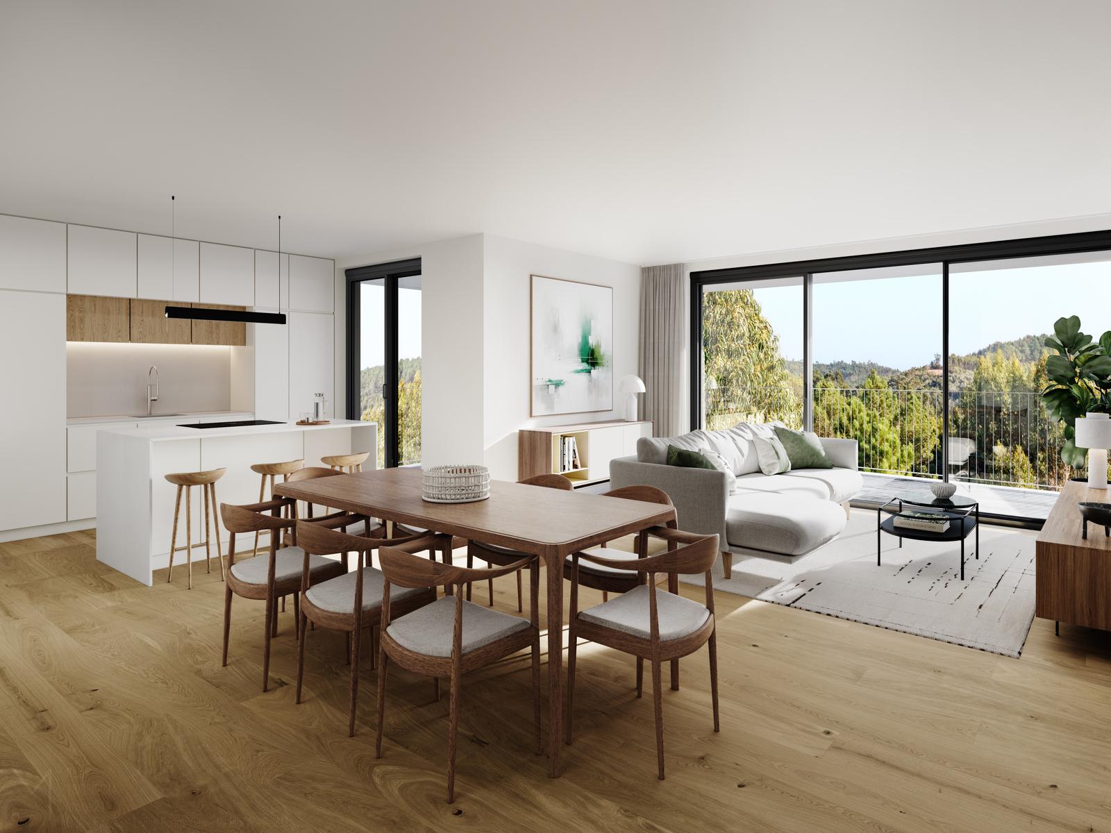 3 bedroom flat with balcony in a new development in Belas Clube de Campo