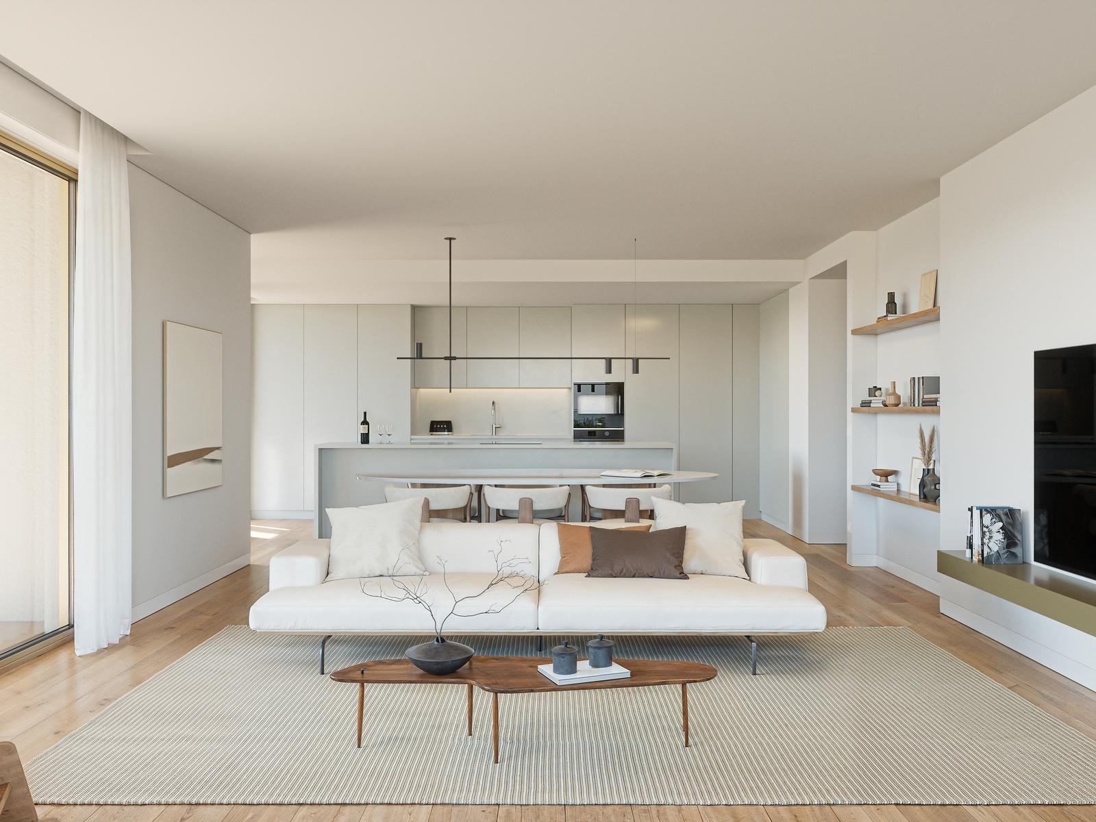 2 bedroom flat with balcony and parking in new development in Setúbal