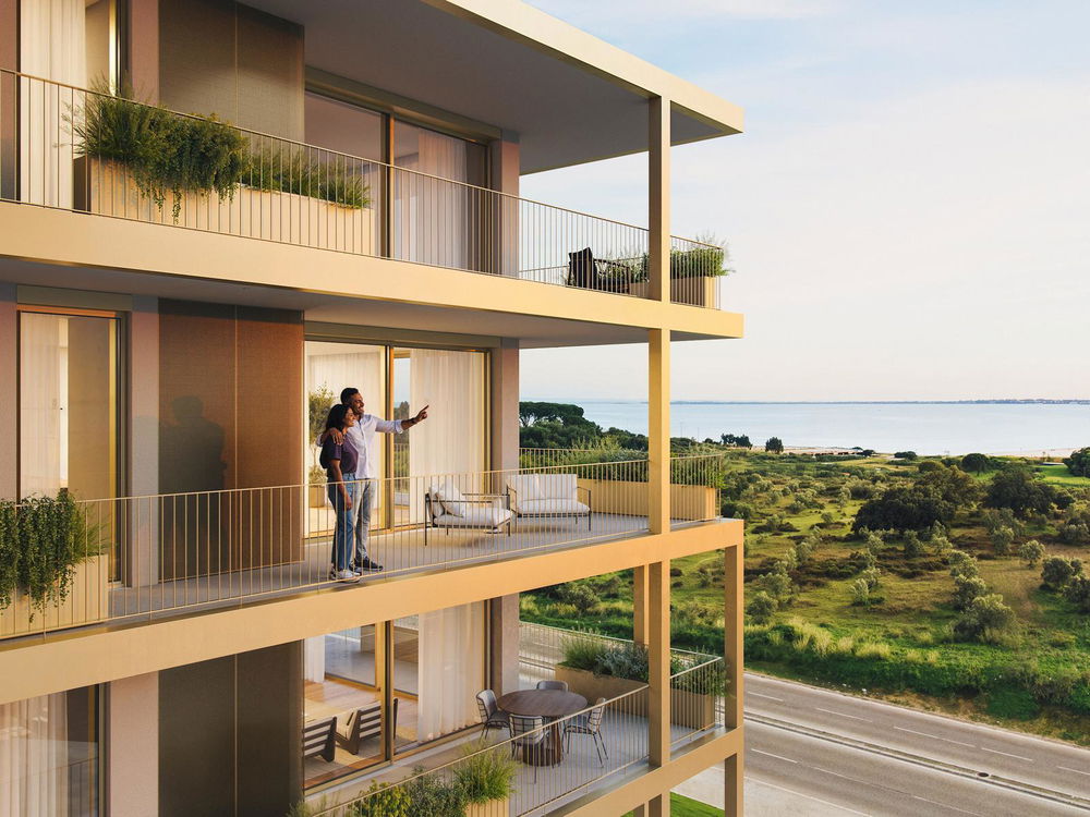 2 bedroom flat with balcony and parking in new development in Setúbal 4207036421