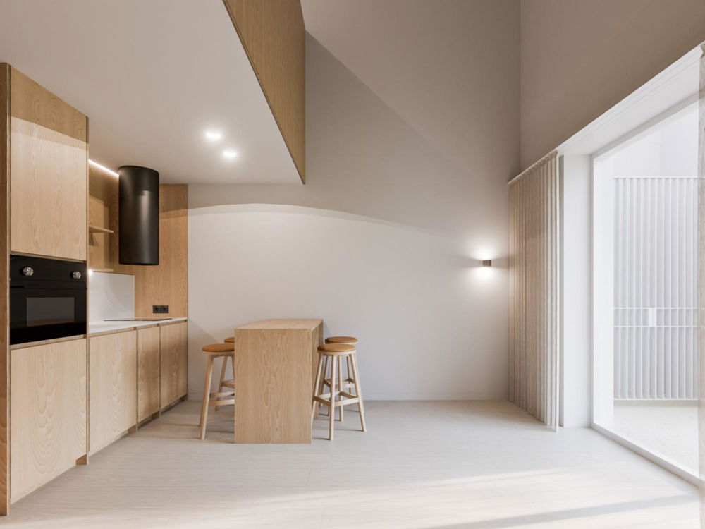 Studio flat with balcony, in a new development, next to the D. Luís Bridge 1099124387