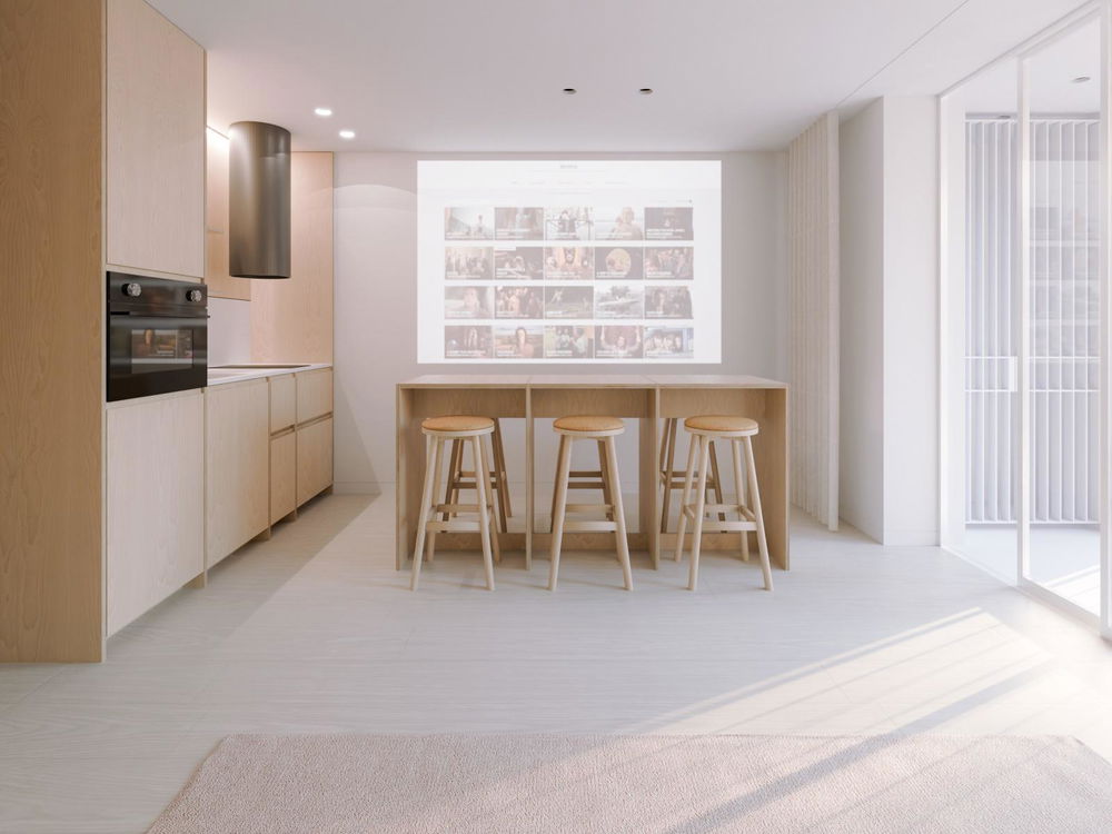 Studio flat with balcony, in a new development, next to the D. Luís Bridge 1099124387