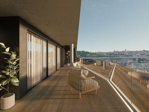 1 bedroom flat with balcony, in a gated community, Vila Nova de Gaia 3447108089