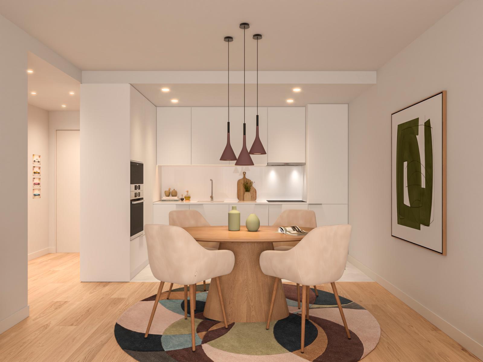 2 bedroom flat inserted in the new development in Alameda das Antas