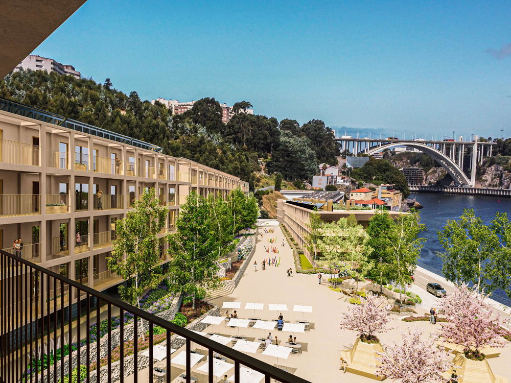 2 bedroom flat with 117m2, Douro River and Porto views in a development to be born in Gaia 3487484821