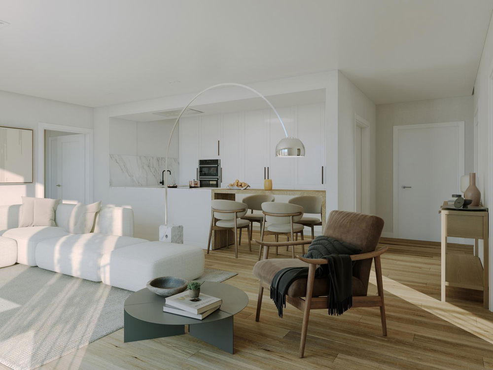 2 bedroom flat with 117m2, Douro River and Porto views in a development to be born in Gaia 3487484821