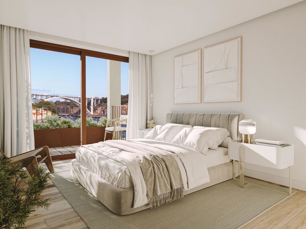 2 bedroom flat with 117m2, Douro River and Porto views in a development to be born in Gaia 3487484821