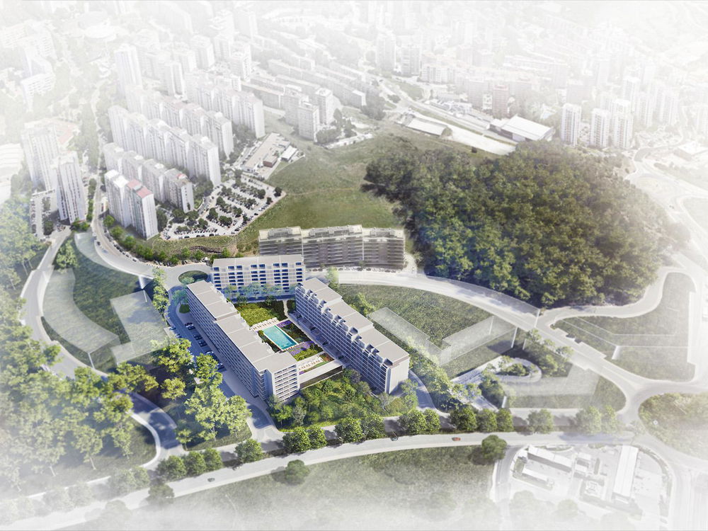 2 bedroom flat with terrace in condominium with swimming pool 1782904342