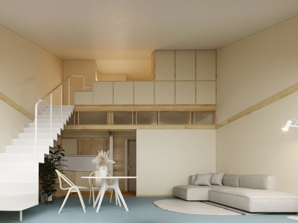 1 bedroom duplex flat, with balcony, in Rua do Almada. Port 4118090626