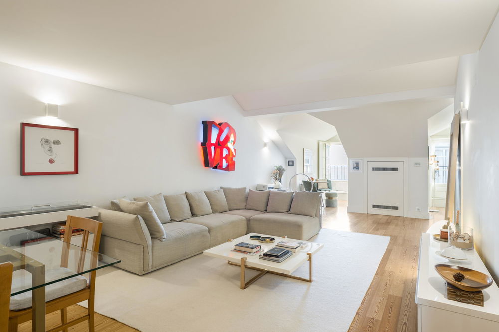 3 bedroom duplex flat with river view and private garage, in Estrela, Lisbon 2279759279