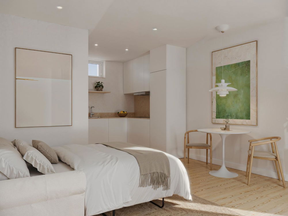 Studio flat with patio, in Campo de Ourique 691725765