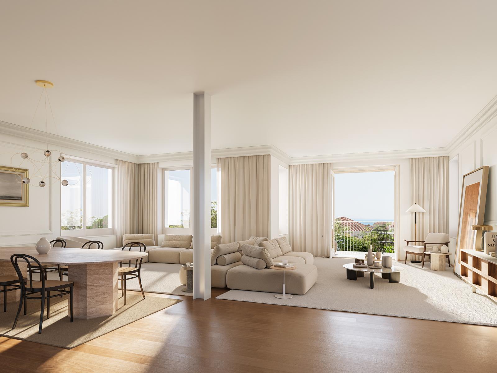2 bedroom duplex flat in a new development in Cascais