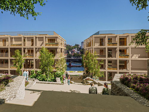 2 bedroom flat with outdoor area in the most recent development next to the Douro River 1723384964