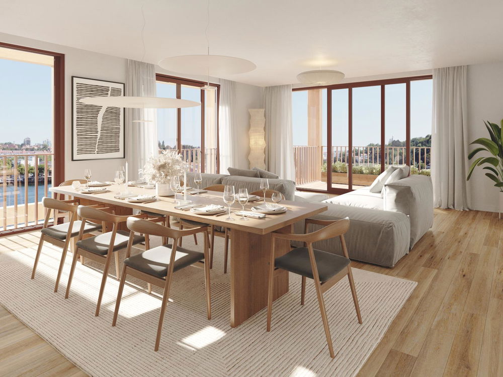 2 bedroom flat with outdoor area in the most recent development next to the Douro River 1723384964