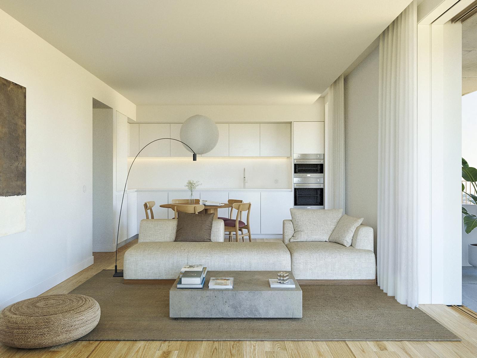 3 bedroom flat with outdoor area in the heart of the city of Porto.