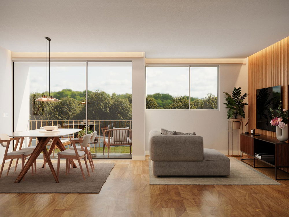 2 bedroom flat with balcony in new development in Porto 1028070079