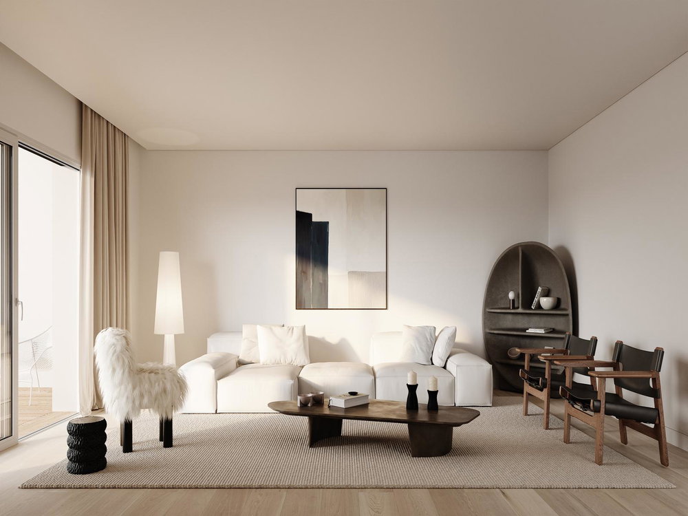 3 bedroom flat with balcony, and parking spaces in the centre of Carcavelos 3560468043