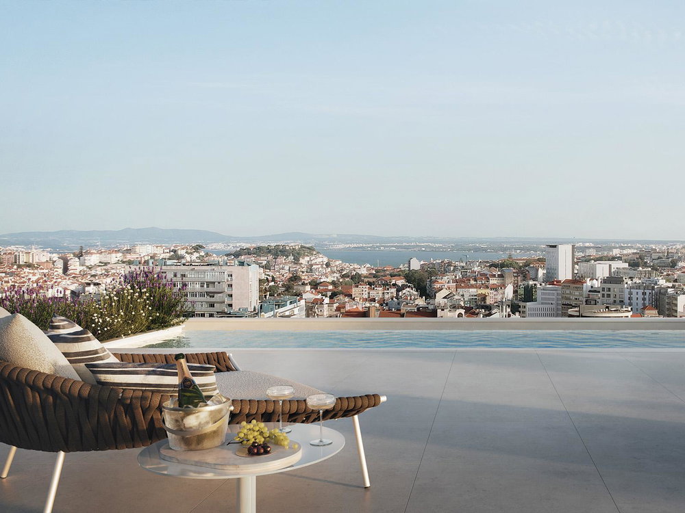 Studio flat with parking and swimming pool, in a new development in Avenidas Novas 964635077