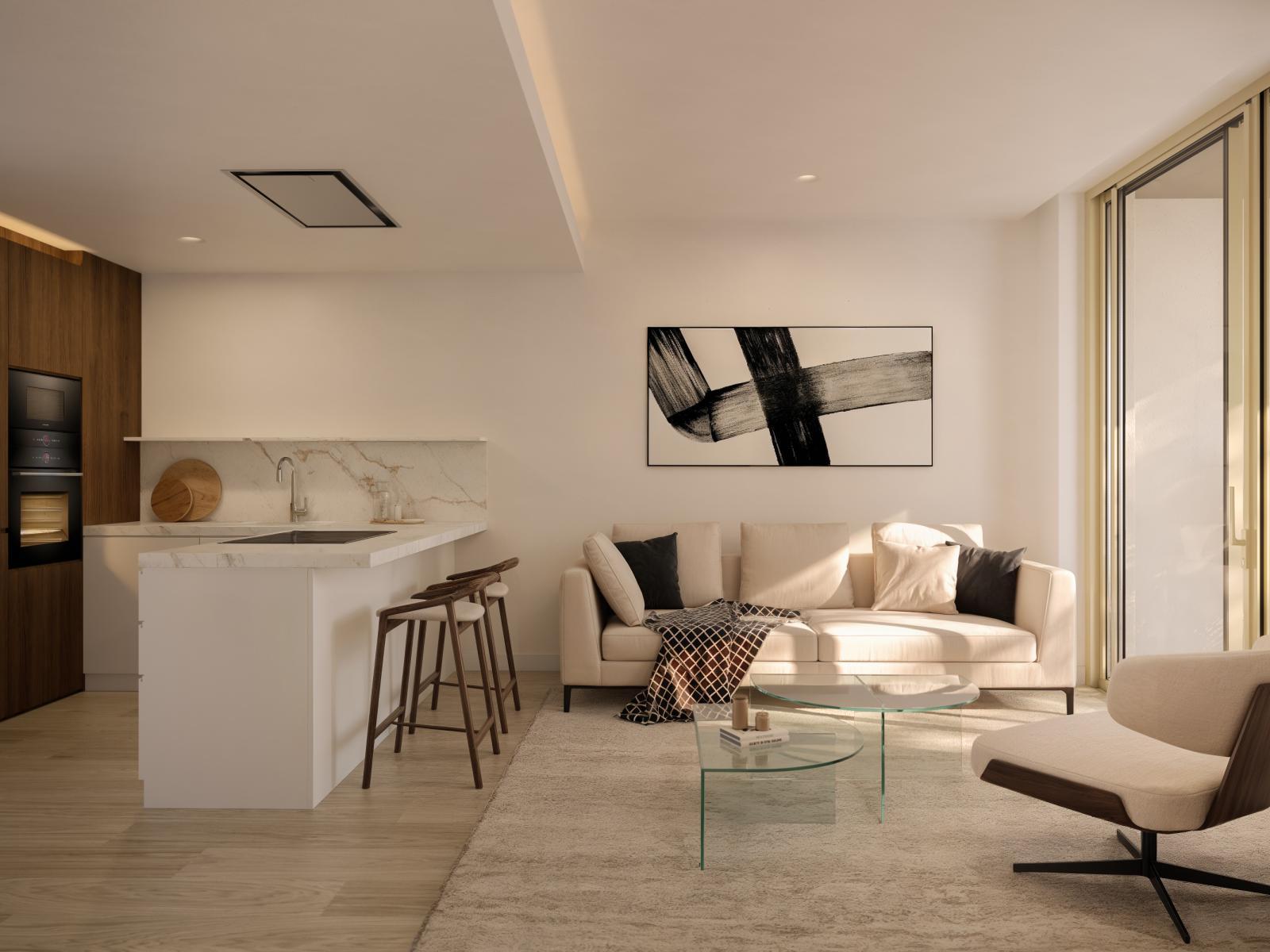 1 bedroom flat with balcony in Belas Clube de Campo