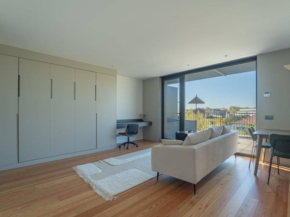 New studio with terrace and furnished, in an exclusive condominium, in Senhora da Hora 1655095105