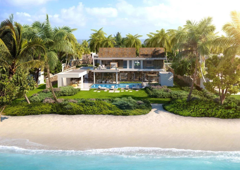 Immerse yourself in luxury at Belle Mare: Prestigious villa with direct beach access 1030976787