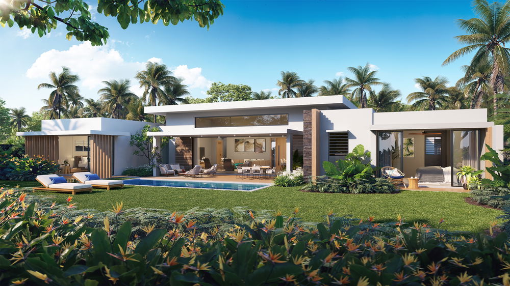 Luxury villa for sale in the north of Mauritius with 3 bedrooms, private pool, and tropical garden 1374565591