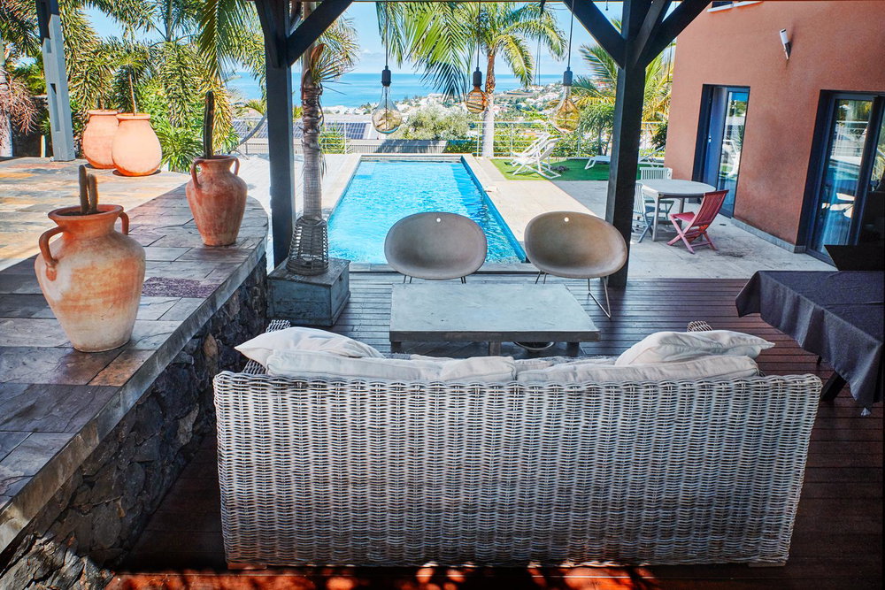 Exceptional 4-Bedroom Villa with Panoramic Ocean View, Pool and Sauna – Mont-Roquefeuil, Saint-Gilles-les-Bains 1506042411