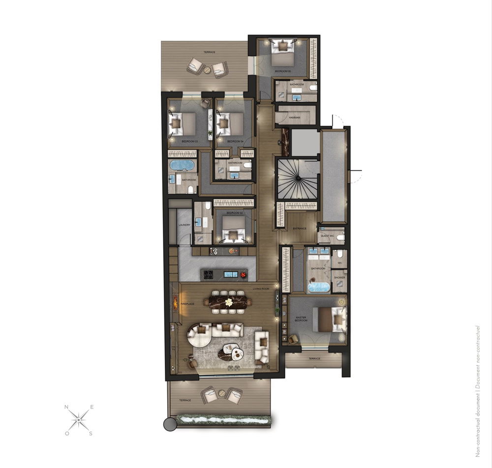 Apartment lot 1 with 5 bedrooms, 224 m² in Val d’Isère 1629442986