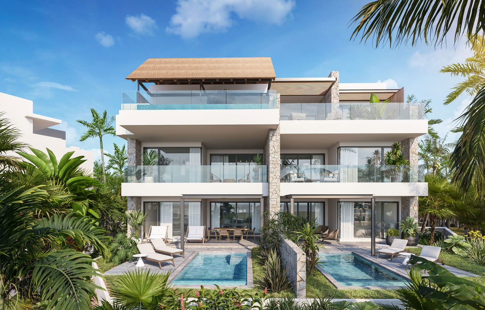 Opportunity on the West coast of Mauritius: Luxury apartment overlooking the lagoon and mountain range 1648483559