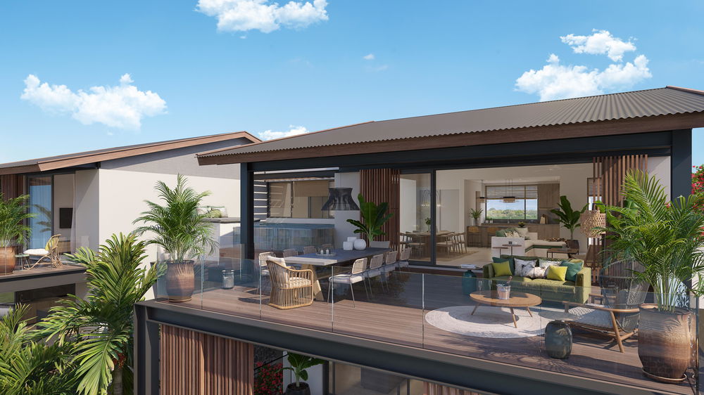 Luxury apartments and penthouses for sale on the east coast of Mauritius: 2 to 3 bedrooms with panoramic views and exclusive access to Île aux Cerfs 1749103162