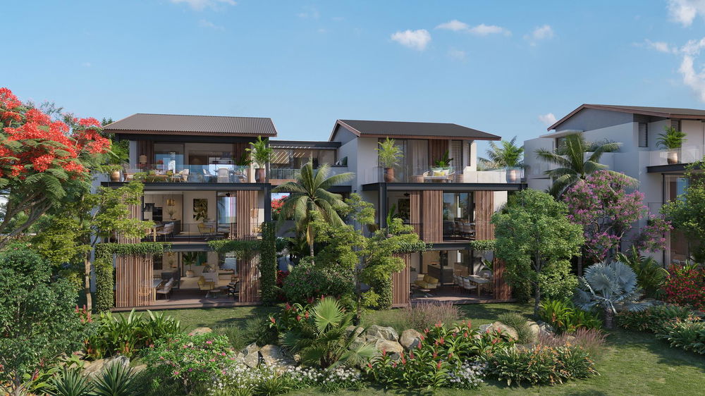 Luxury apartments and penthouses for sale on the east coast of Mauritius: 2 to 3 bedrooms with panoramic views and exclusive access to Île aux Cerfs 1749103162