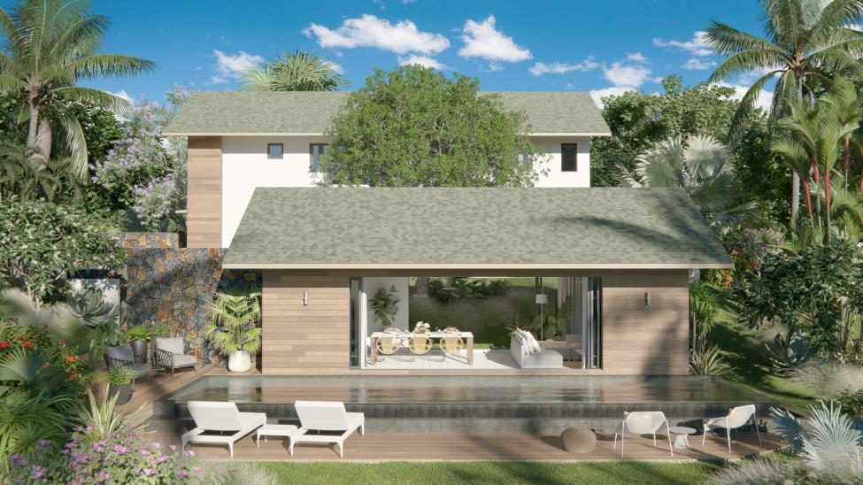 Eco Native Lodge Villa 2: 404m² villa with pool and garden in Rivière Noire 1803002994